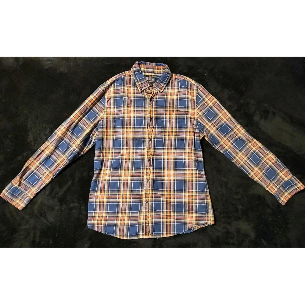 Banana Republic Men's Button Down Luxe Flannel Slim Fit Size L